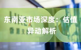 东南亚市场深度：估值 异动解析